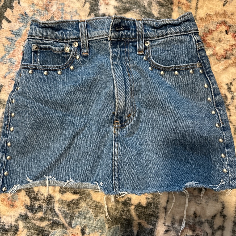 Abercrombie Denim Skirt with Stud Accents